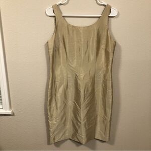 Eliza J Women's Gold Cap Sleeve Mini Sheath Dress size 10P